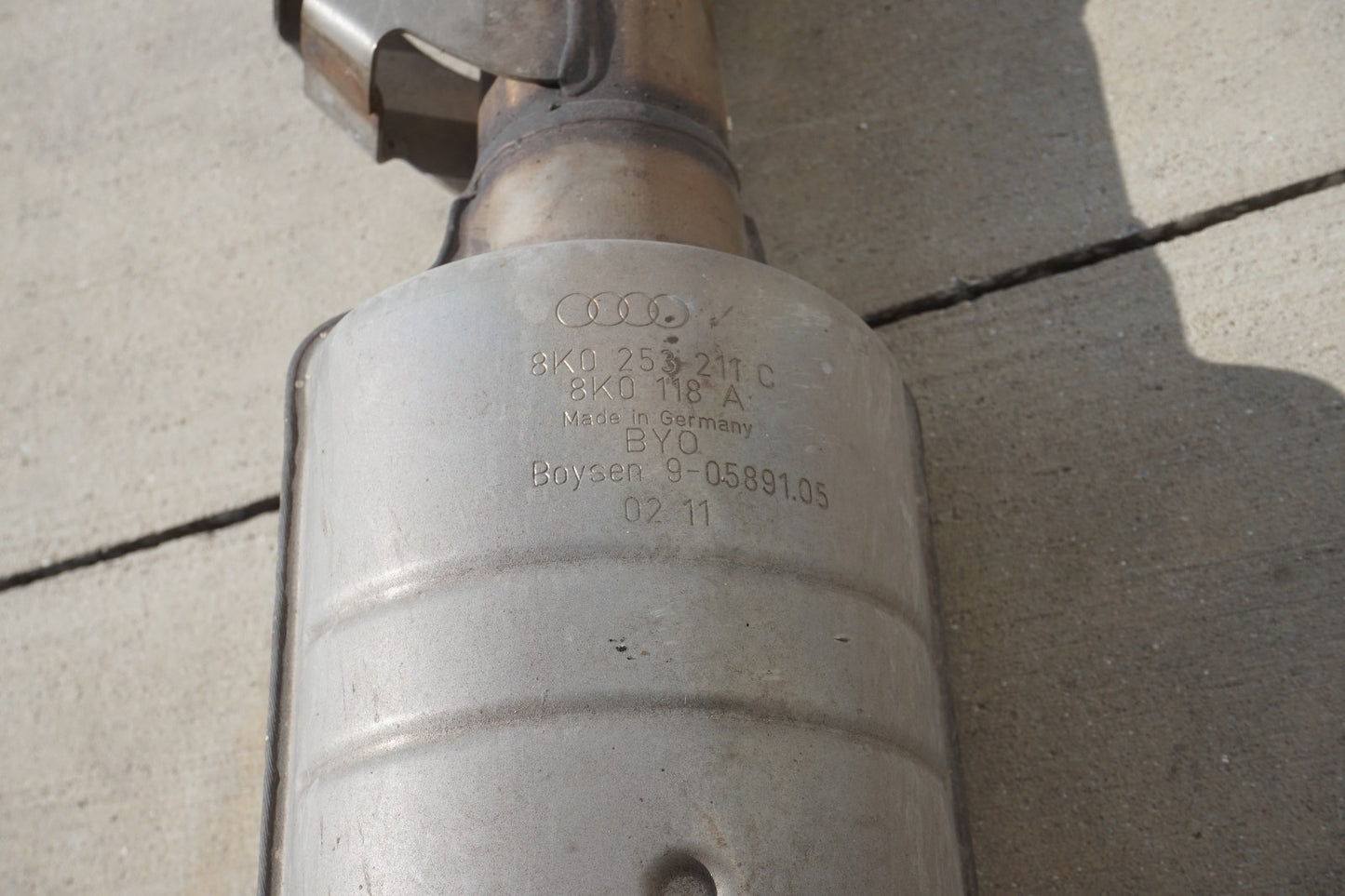 2011 2012 Audi A8 4.2l Exhaust Downpipe Flex Pipe Left Driver Side OEM