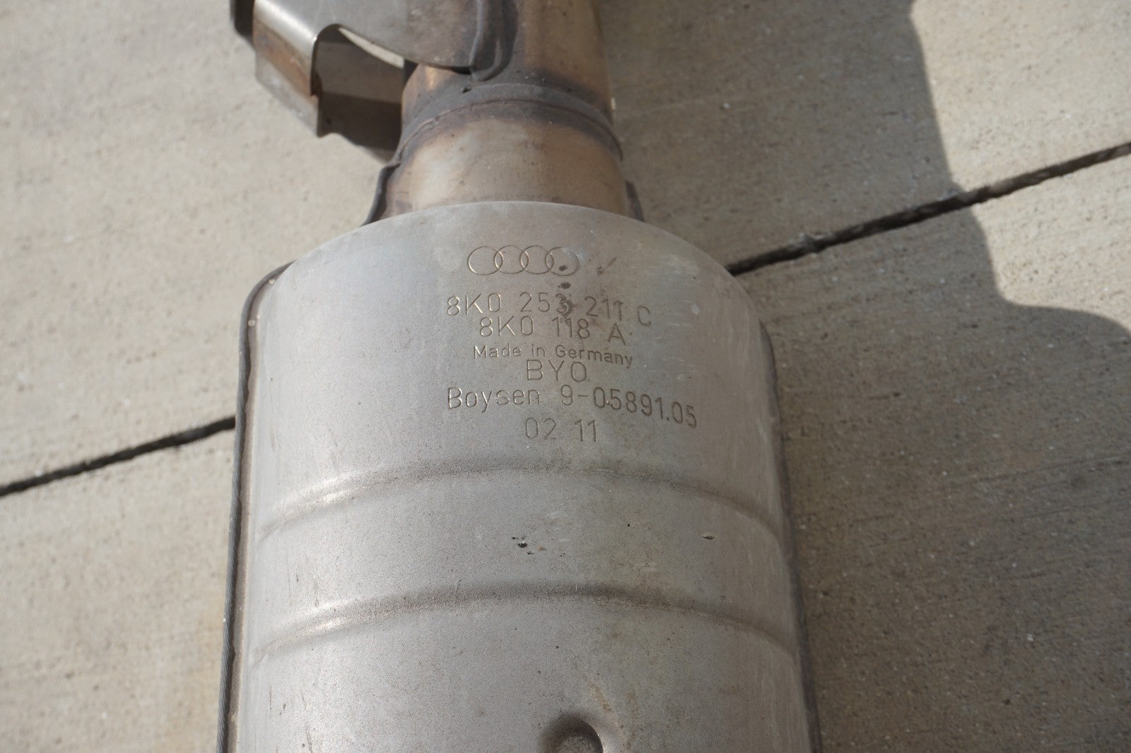 2011 2012 Audi A8 4.2l Exhaust Downpipe Flex Pipe Left Driver Side OEM