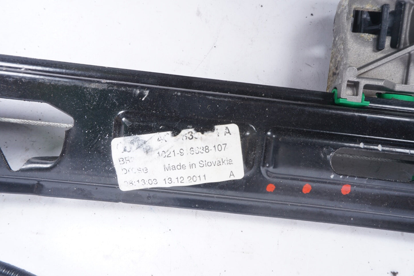 2012-2017 AUDI A7 REAR LEFT DRIVERS SIDE DOOR WINDOW REGULATOR OEM