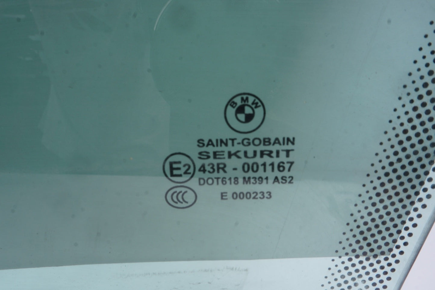 07-13 OEM BMW E93 M3 335 Convertible Front LEFT DRIVER Door Window Glass