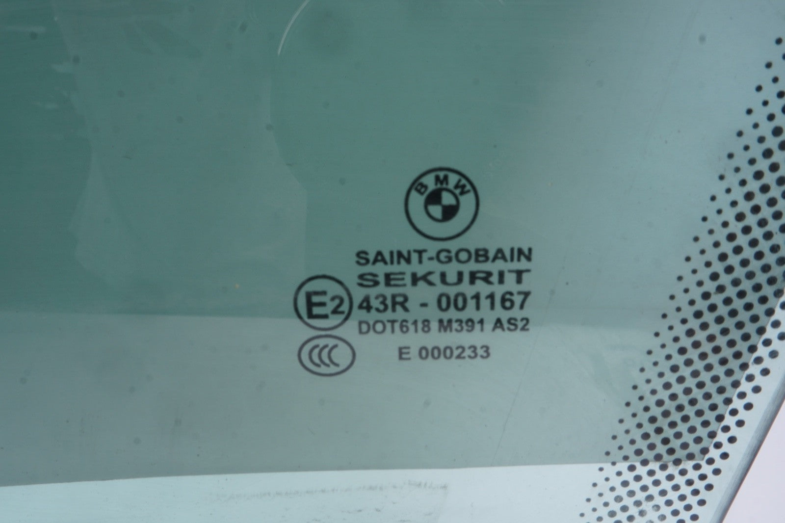 07-13 OEM BMW E93 M3 335 Convertible Front LEFT DRIVER Door Window Glass
