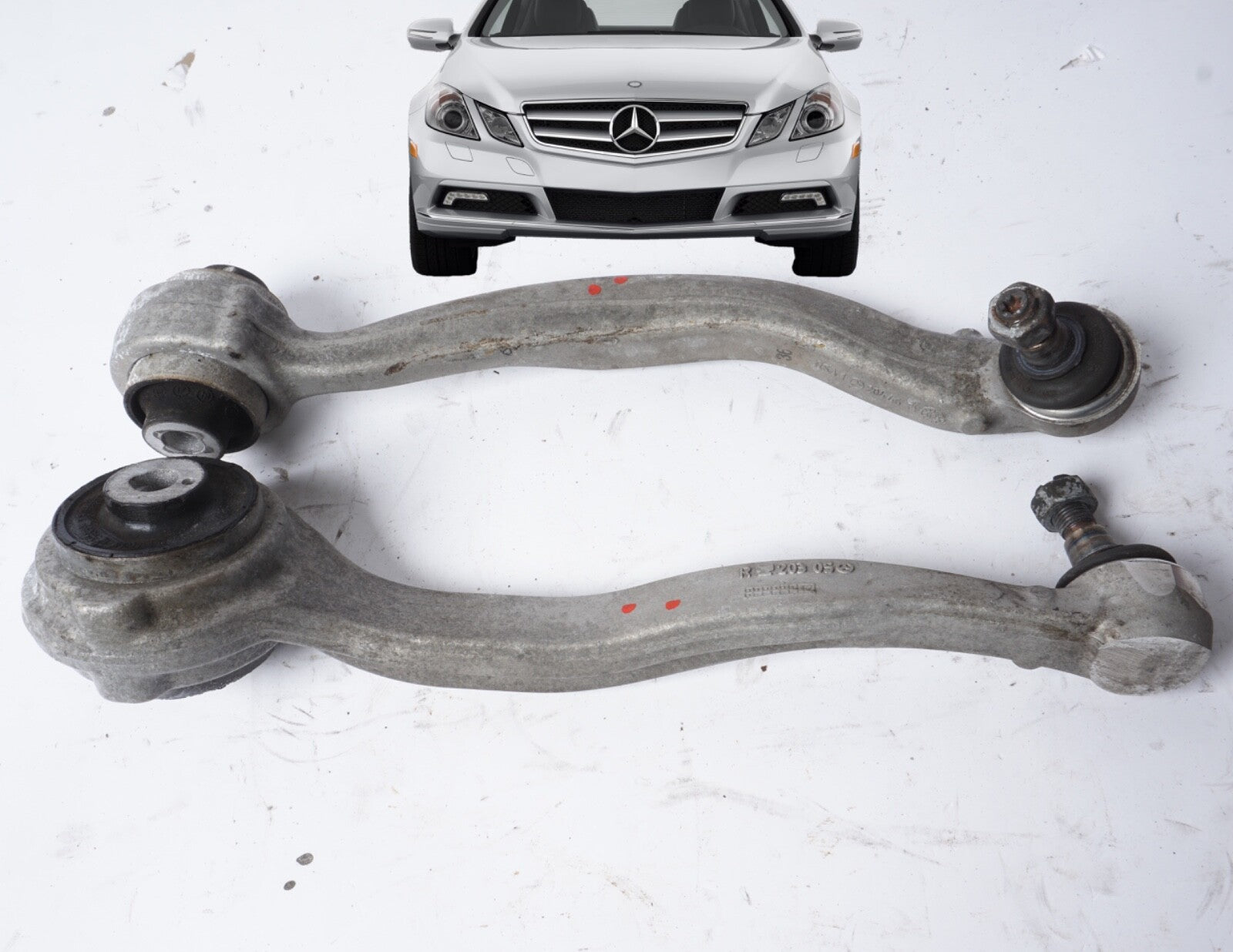 08-14 Mercedes C250 C350 E350 Front Right Side Suspension Lower Control Arm SET