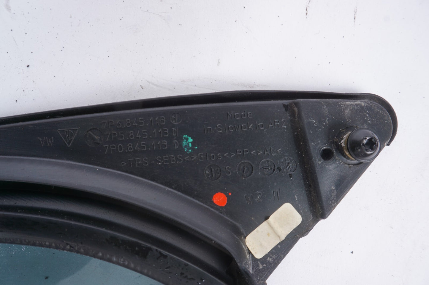 11 - 18 Porsche Cayenne 958 Front Left Driver Door Window Glass Quarter Vent OEM