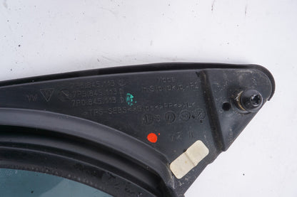 11 - 18 Porsche Cayenne 958 Front Left Driver Door Window Glass Quarter Vent OEM