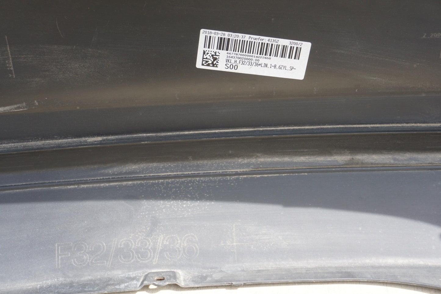 14 15 16 BMW Convertible 428i 435i Rear Bumper Cover Panel W/PDC Sensors OEM