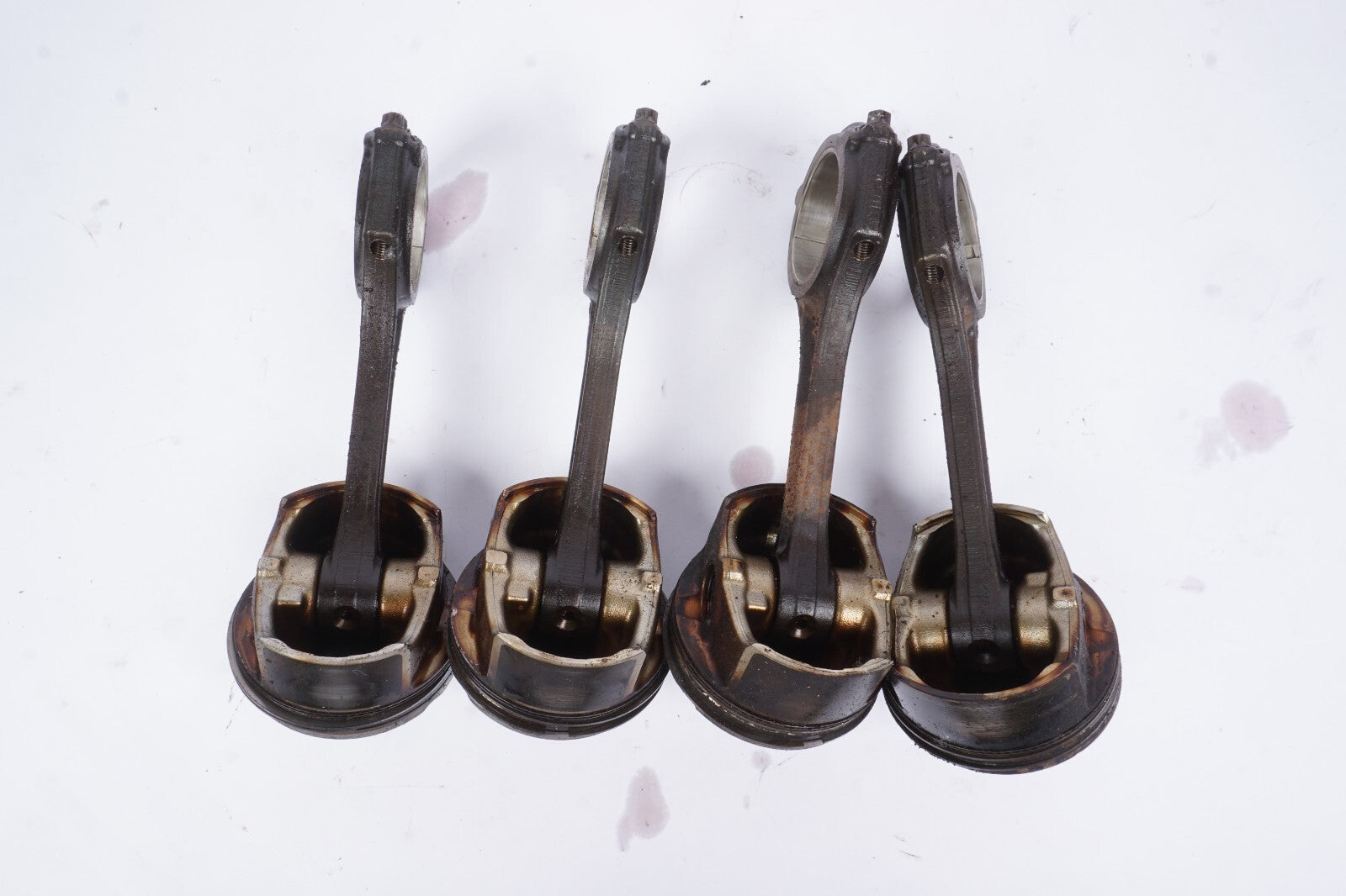 12-15 Mercedes W204 C250 SLK250 M271 Piston & Connecting Rod Set Of 4 OEM 55K