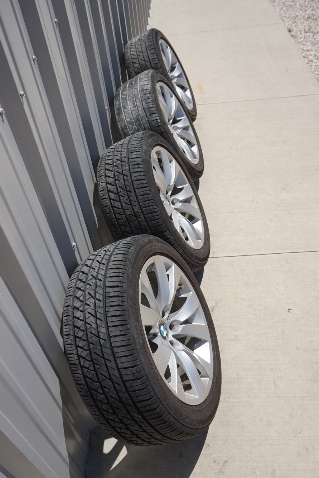 06-10 BMW 650i Wheels Wheel 18x8 Alloy 5 Double V Spoke Fits 599166 Set of 4