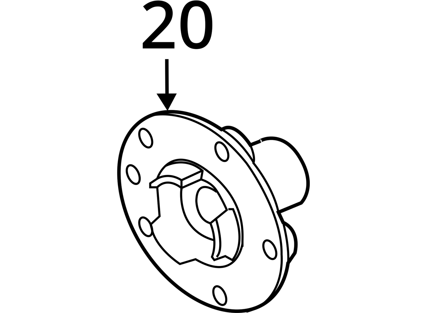 2011-2018 PORSCHE CAYENNE AWD REAR LEFT SIDE WHEEL HUB BEARING OEM