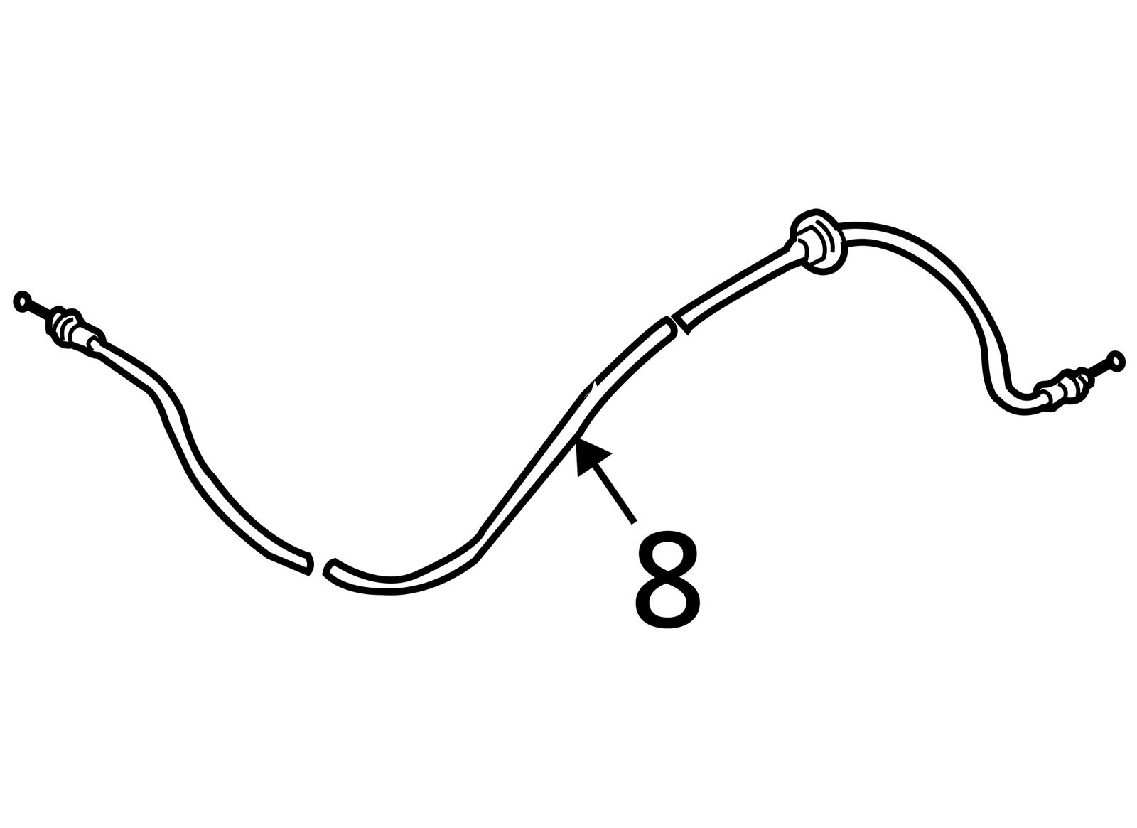 2006 - 2013 VOLVO C70 Hood Release Handle Bonnet Opener Wire Cable OEM