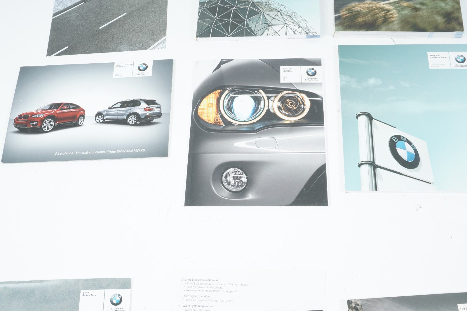 2010 BMW X6 OWNER'S MANUAL BOOK SET OEM