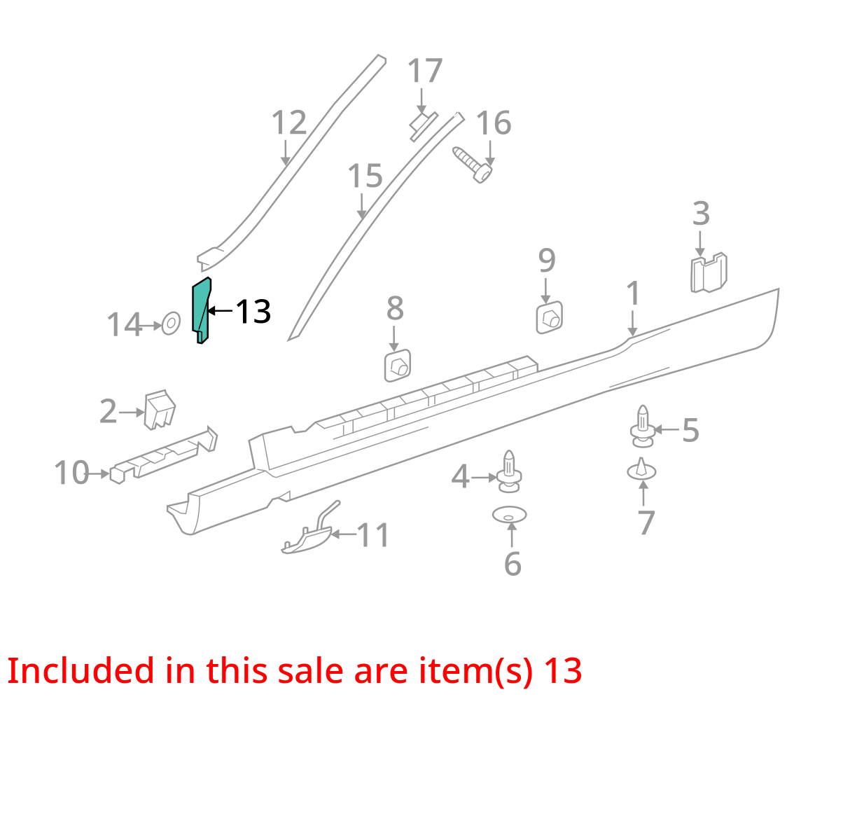 2010 - 2013 Mercedes Benz E Class E350 A Pillar Cover Lower Left and Right