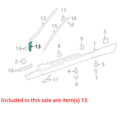 2010 - 2013 Mercedes Benz E Class E350 A Pillar Cover Lower Left and Right