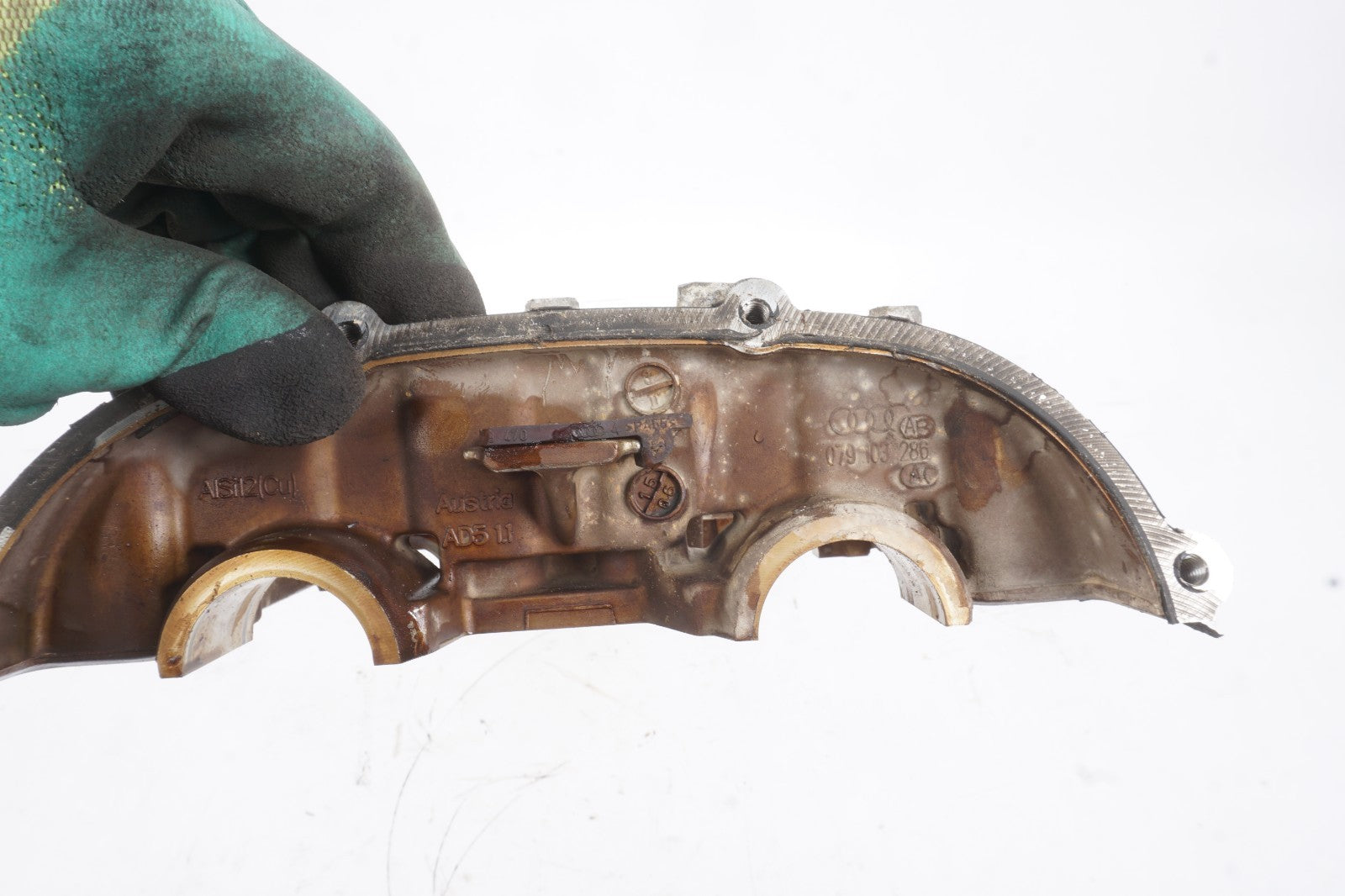 07-09 Audi A6 A8 4.2L Right Passenger Engine Cylinder Head Camshaft Cover OEM