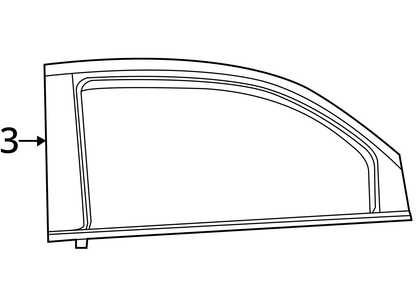 2012-2019 fiat 500 Front Left Right Forward Door Reveal Molding Trim Panel
