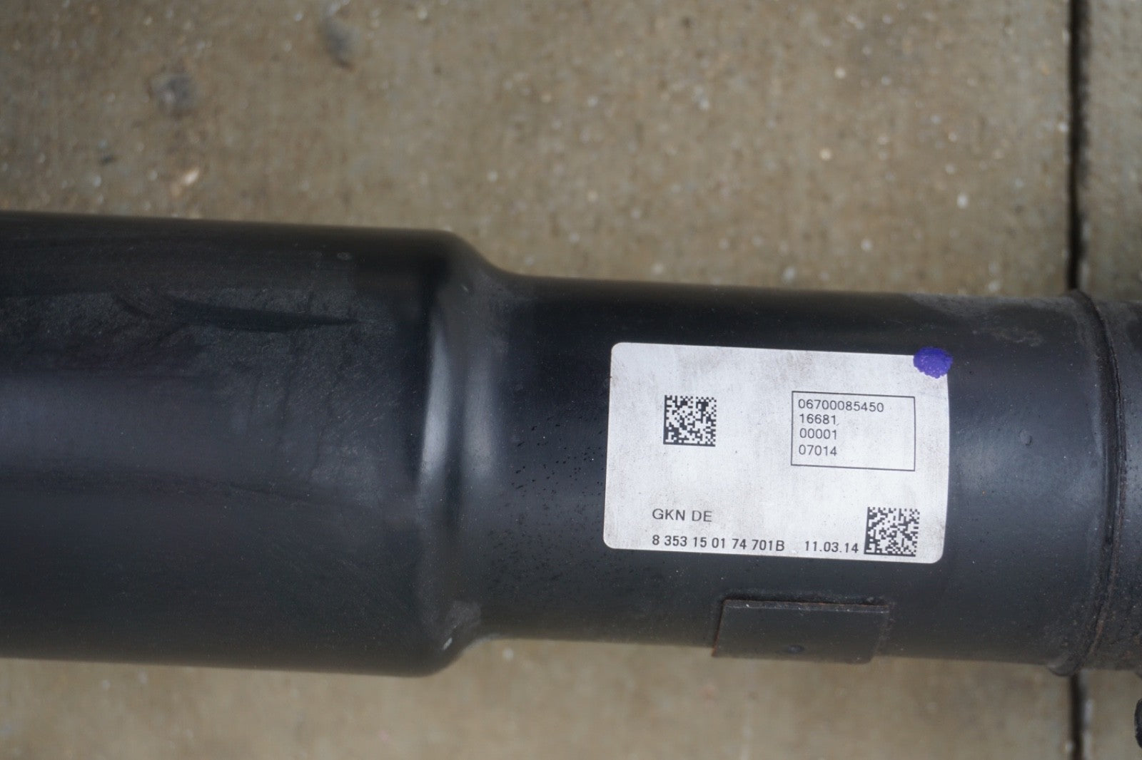 2014-2017 Maserati Ghibli 3.0L RWD Rear Driveshaft 06700085450 OEM