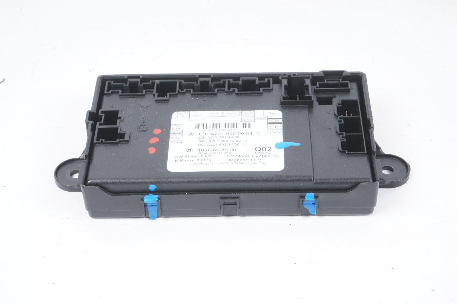 07-13 Mercedes W221 S550 S63 AMG Rear Right or Left Side Door Control Module OEM