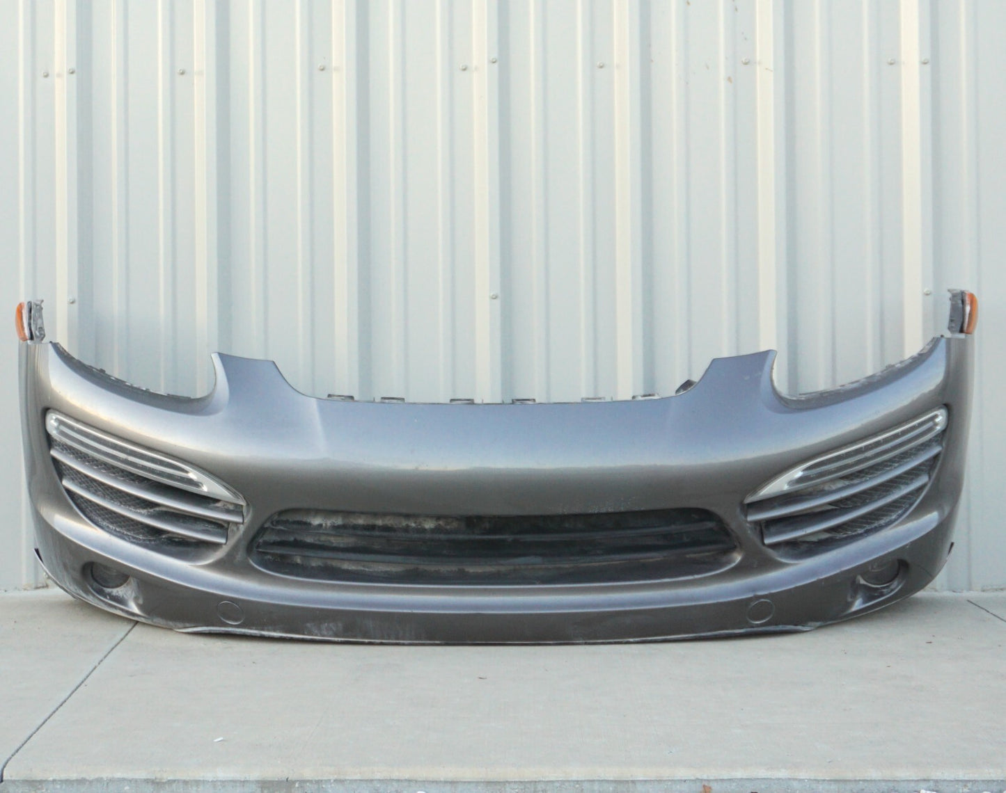 2011-2014 Porsche Cayenne 958 Front Bumper Cover Gray OEM