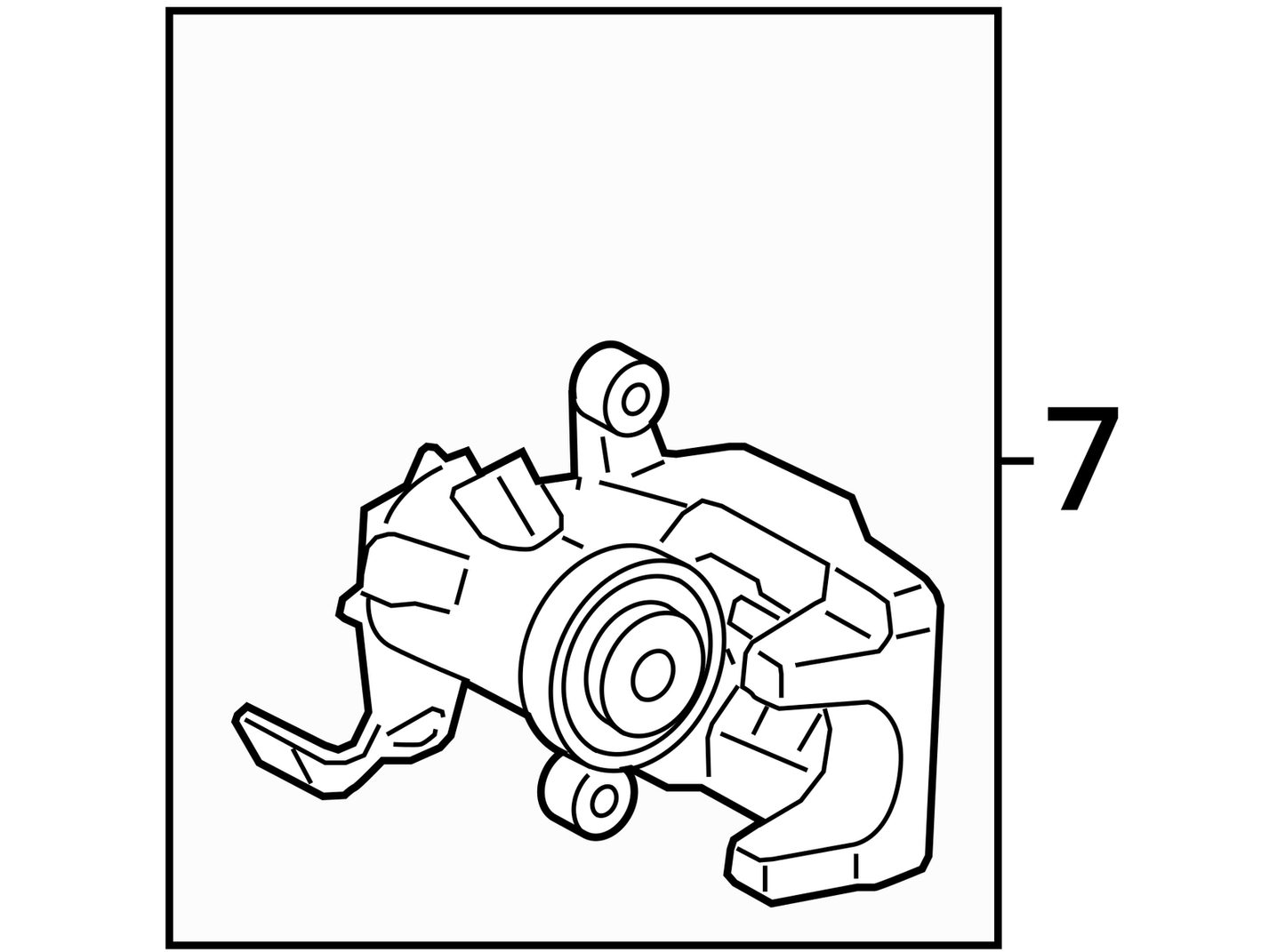 11-16 Mini Cooper Countryman R60 Rear Brake Caliper Left Driver Side OEM