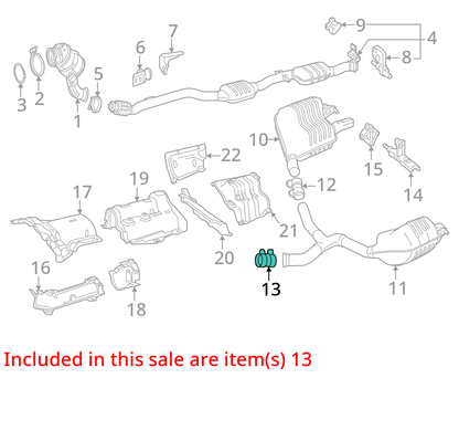 MB GLE W167 Exhaust System To Turbocharger Profile Clamp A0009953033