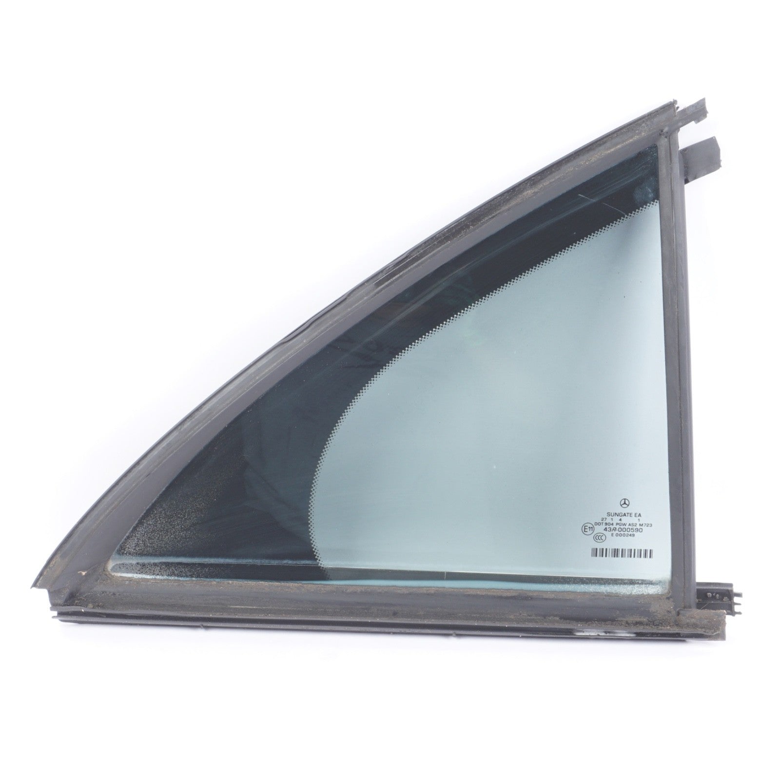 07-13 Mercedes W221 S550 S65 Quarter Window Glass Rear Right Passenger Side OEM