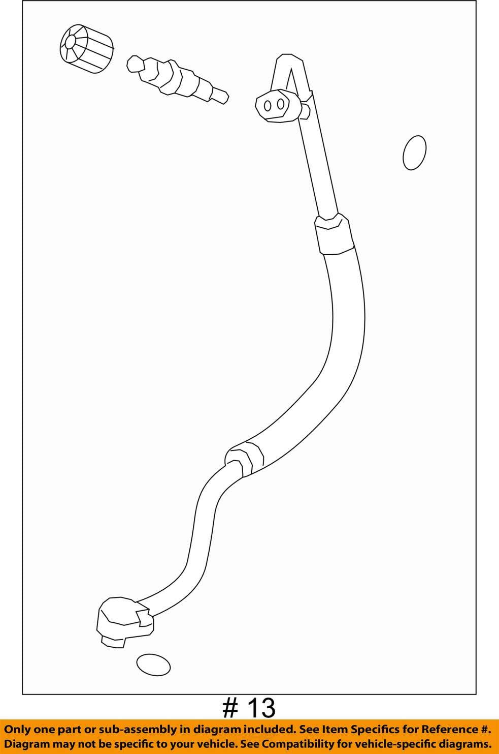 2012 - 2017 AUDI C7 A6 A7 3.0L A/C AIR CONDITION HOSE LINE OEM - 4G0260707N