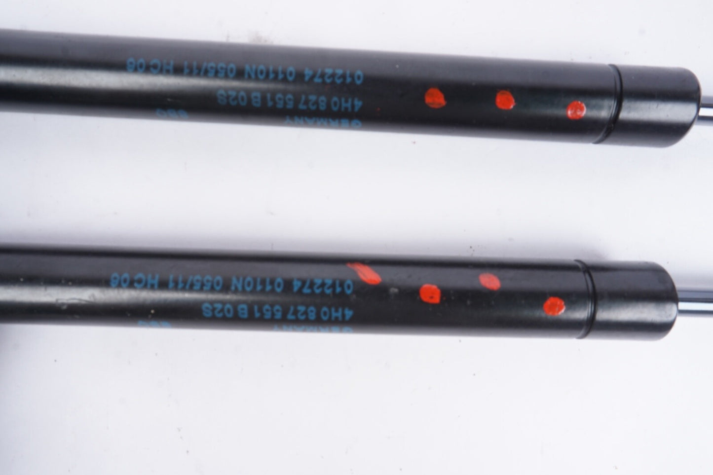 2011-2018 AUDI A8 A8L S8 REAR LEFT & RIGHT TRUNK LID STRUT SHOCK SET 4H0827551B