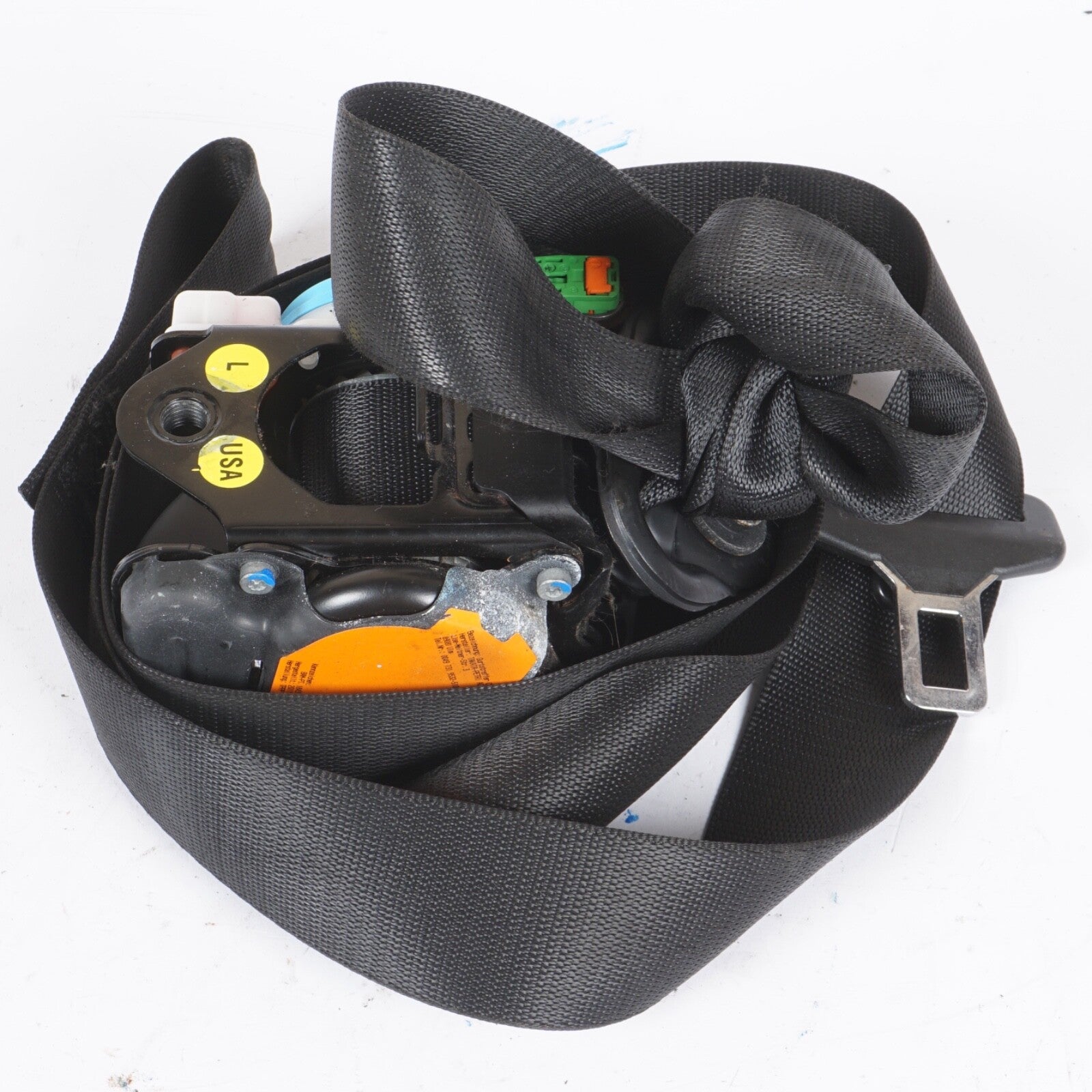 12-14 Mercedes W204 C250 Coupe Front Left Driver Side Seat Belt Retractor Black