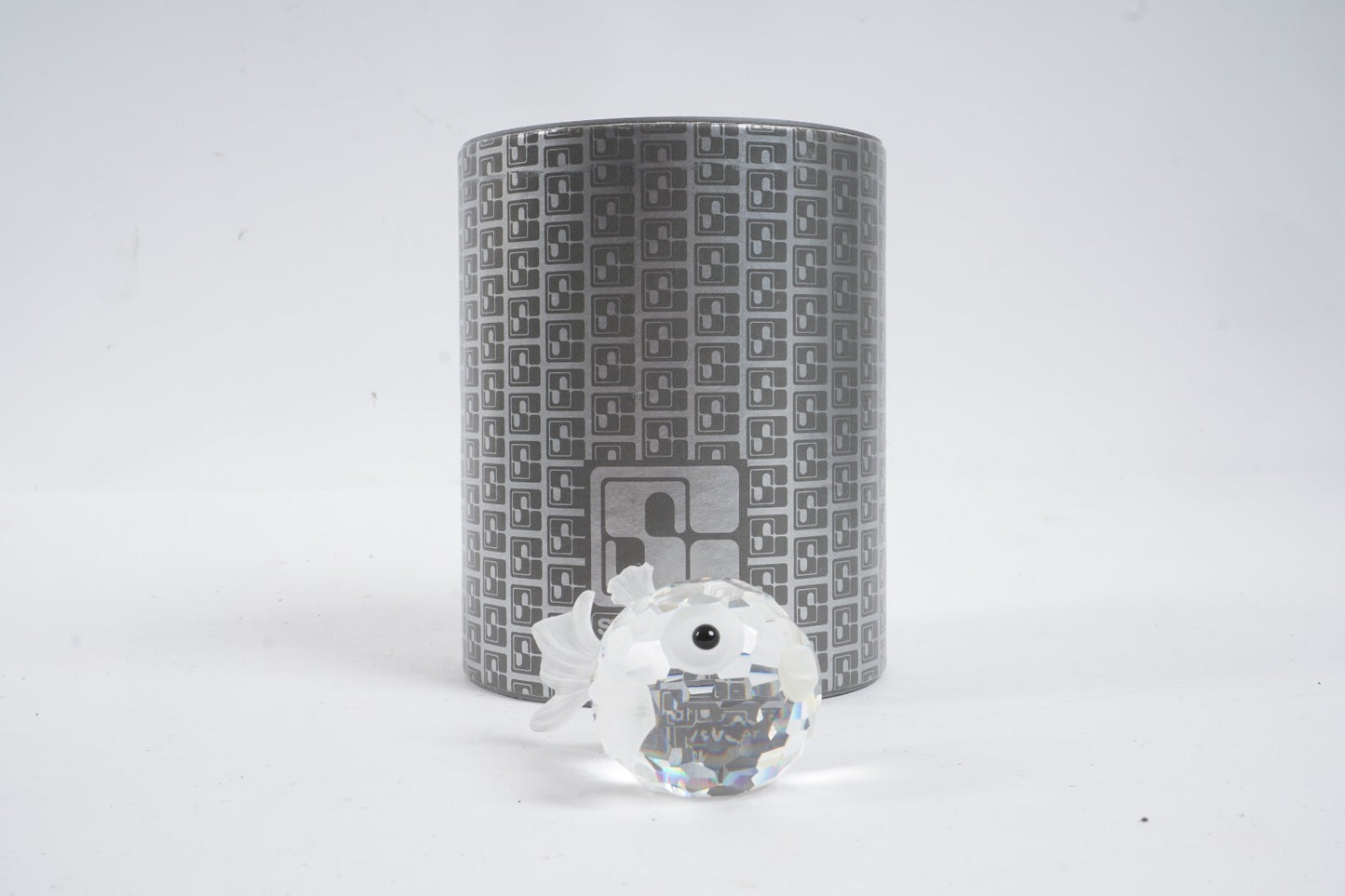 Vintage Swarovski Silver Crystal Blowfish (Art.7644NR041000) Figurine 