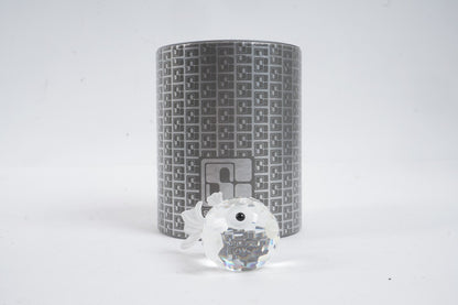 Vintage Swarovski Silver Crystal Blowfish (Art.7644NR041000) Figurine 