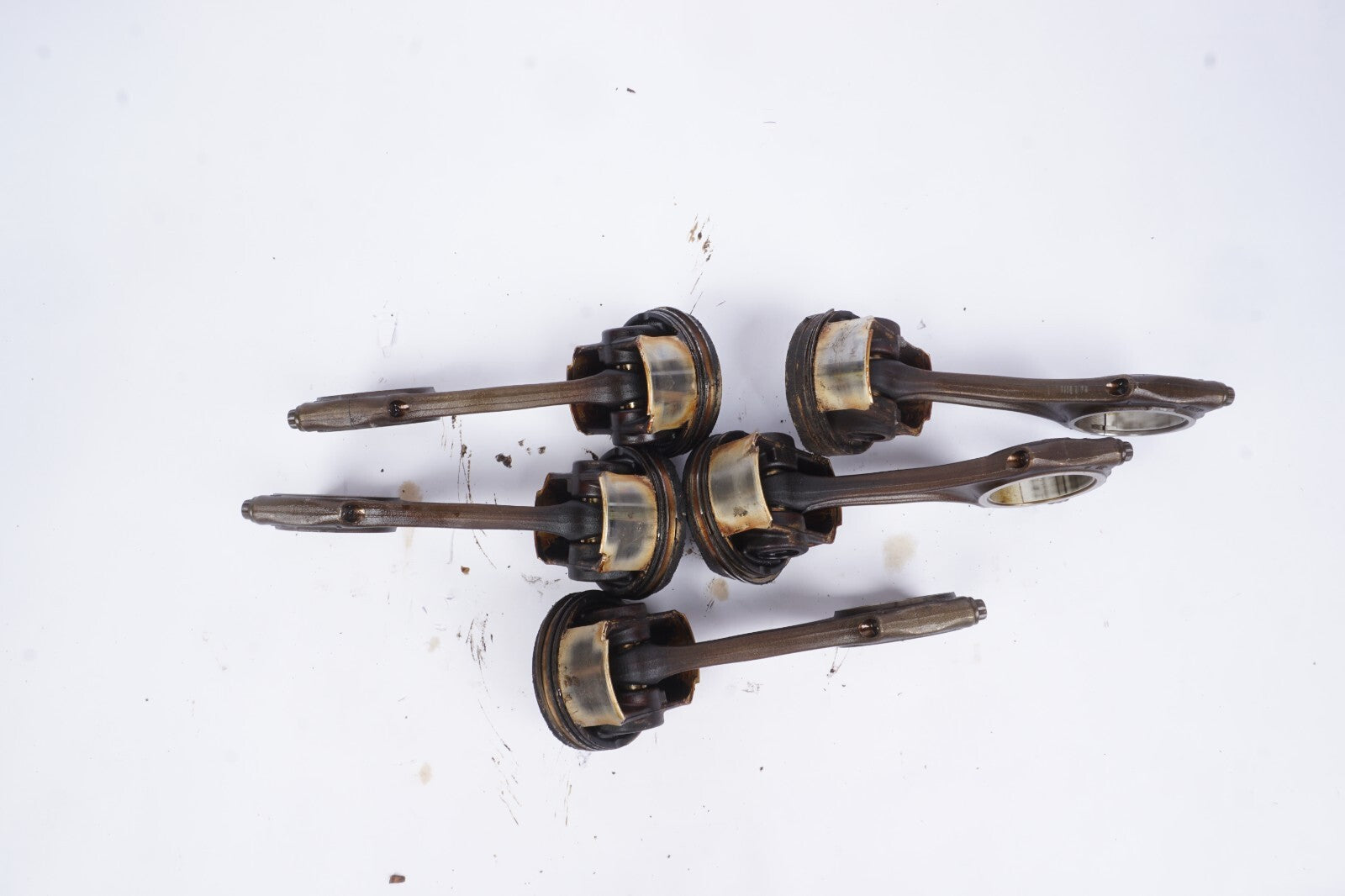 2012 - 2015 AUDI A6 A7 Q7 3.0L Piston & Connecting Rod Set Of 5 OEM