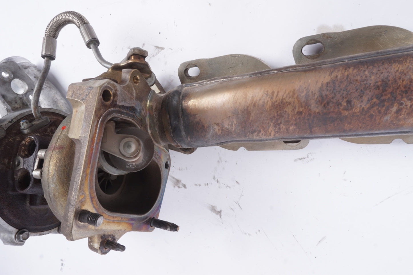 2014 - 2017 Mercedes W222 S550 E550 CL550 M278 Left Turbocharger Turbo Manifold