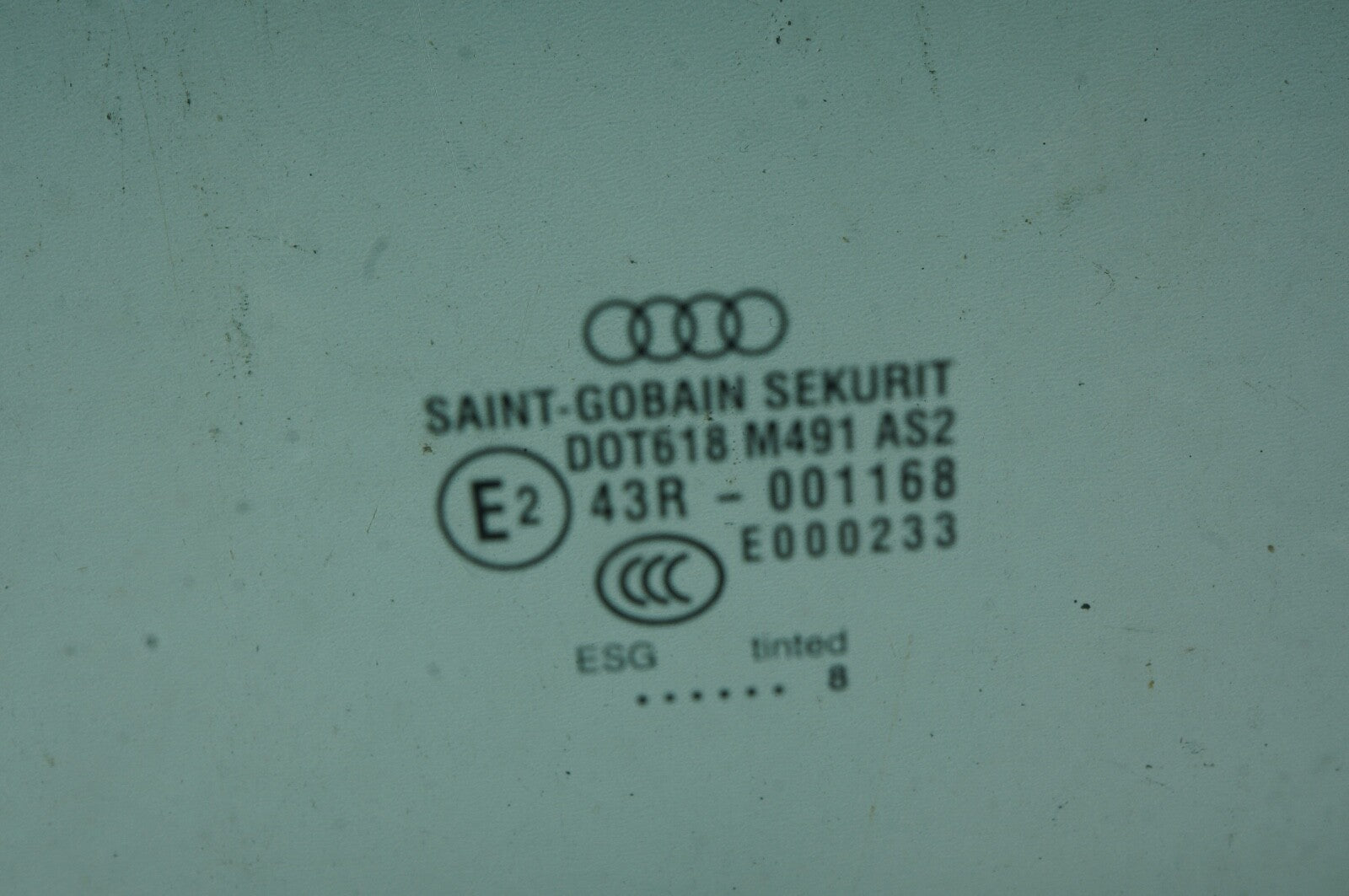 2004-2010 Audi A8 D3 Window Glass Long Base Front Left Driver Door Factory OEM