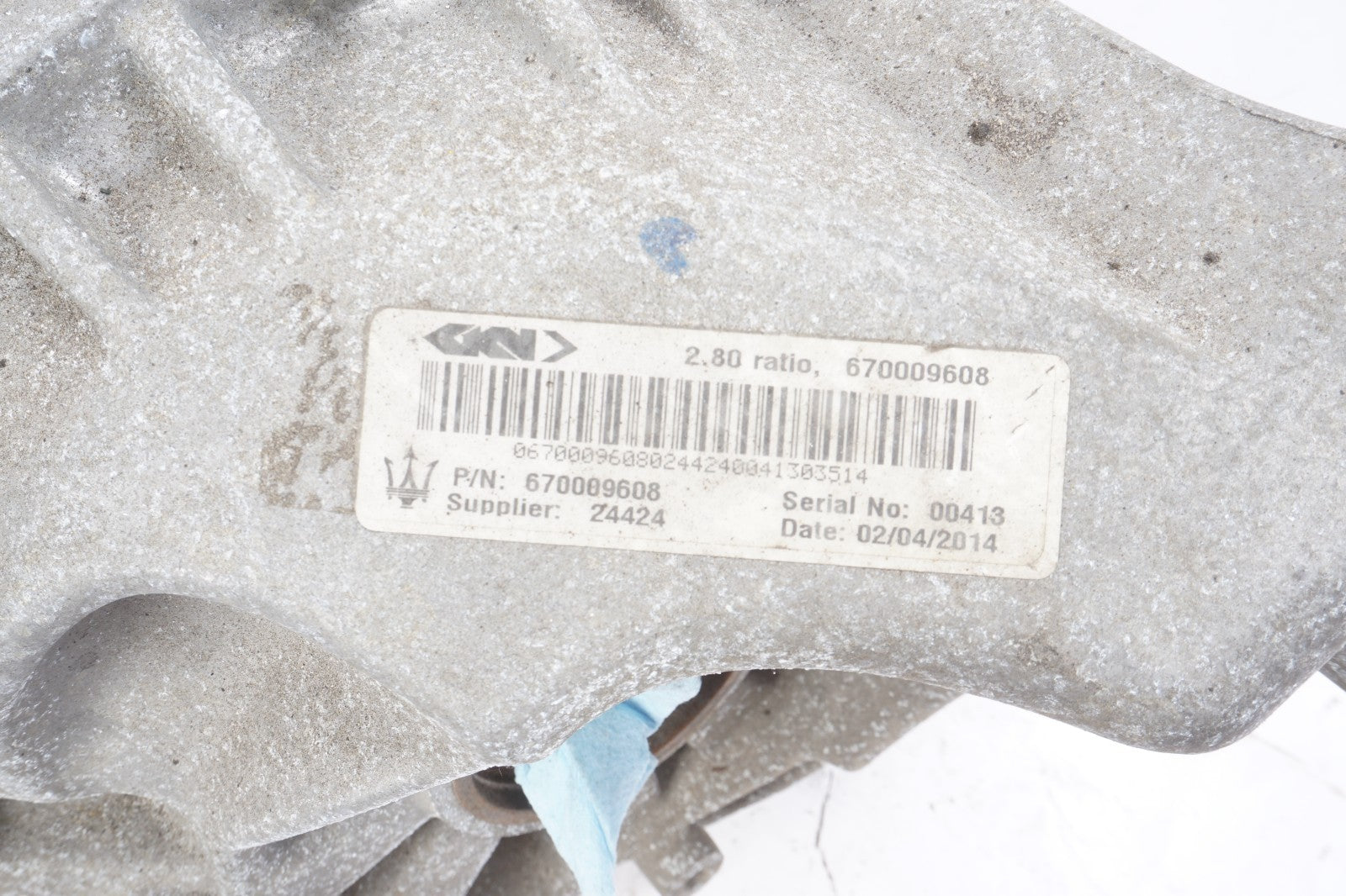 2014 - 2017 MASERATI GHIBLI RWD REAR DIFFERENTIAL CARRIER OEM
