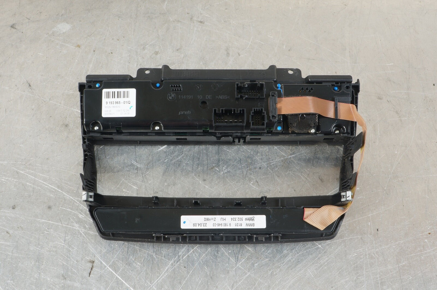 2007-2010 BMW X5 Front AC Climate Control TEMP UNIT 9165682