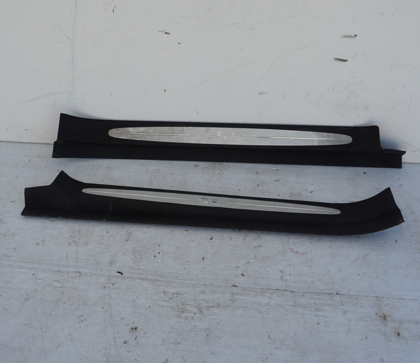 2003-2012 Mercedes-Benz SL500 Door Step Sill Scuff Trim Left and Right Set OEM