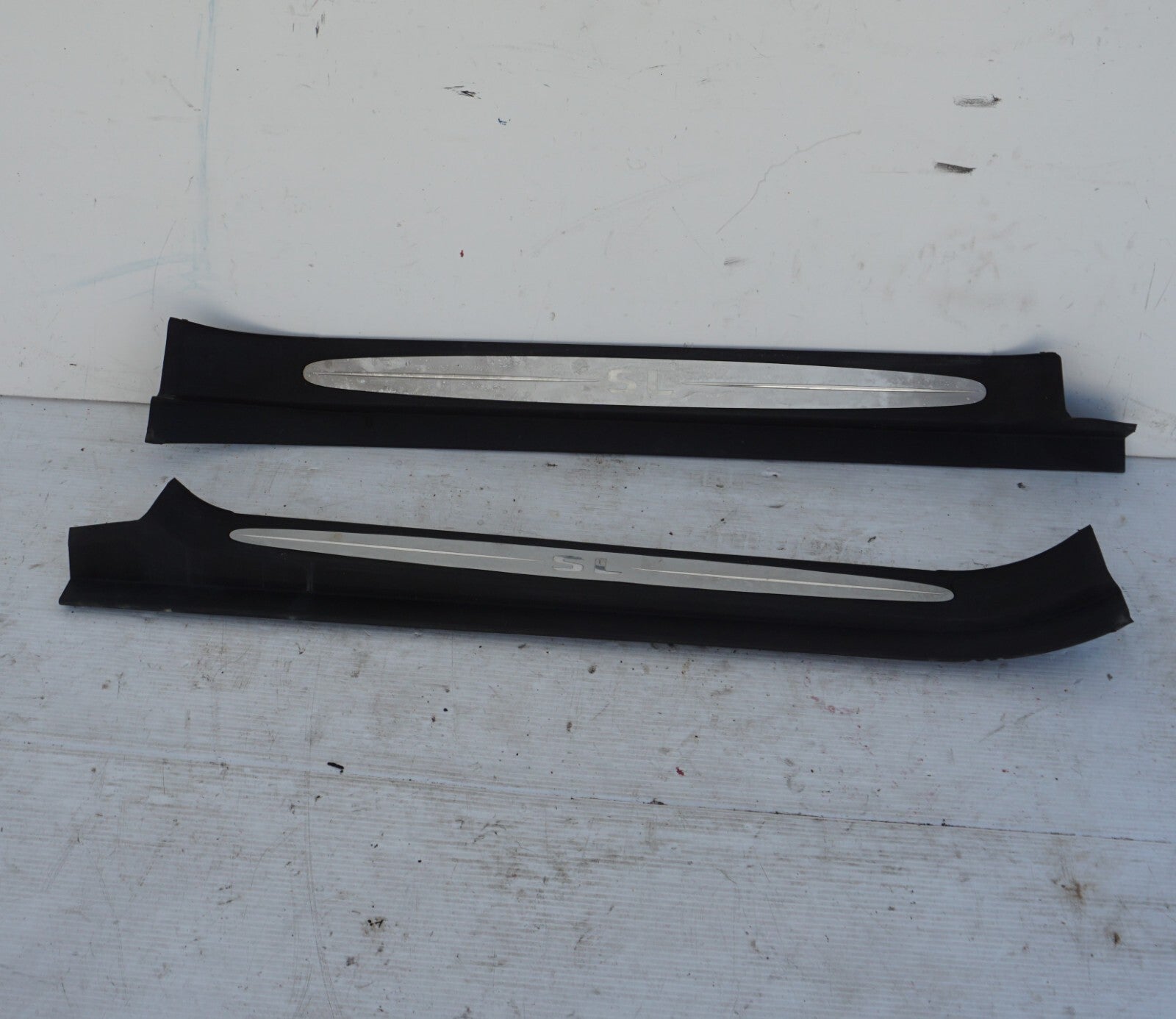 2003-2012 Mercedes-Benz SL500 Door Step Sill Scuff Trim Left and Right Set OEM