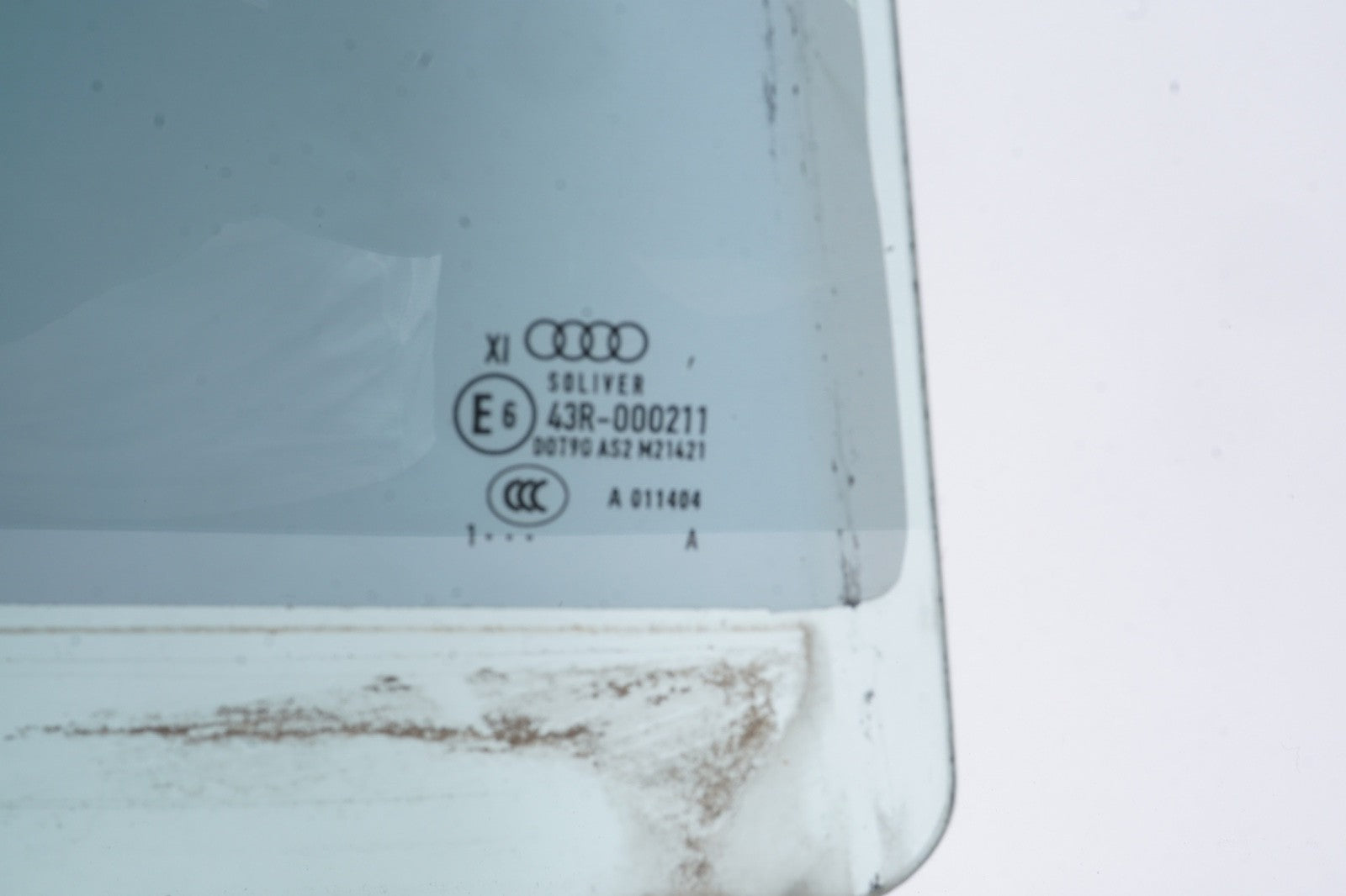2011 - 2018 AUDI A8L REAR RIGHT SIDE WINDOW GLASS OEM "LONG BASE ONLY"