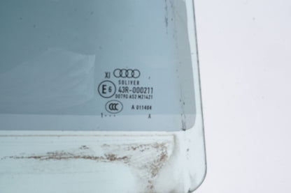 2011 - 2018 AUDI A8L REAR RIGHT SIDE WINDOW GLASS OEM "LONG BASE ONLY"