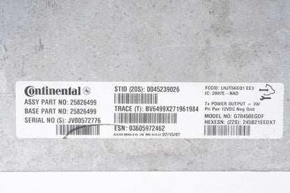 2007 - 2009 Chevy Suburban Communication Computer Module 25826499 OEM