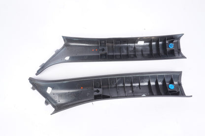 08-13 BMW E93 M3 Convertible Front A Pillars Black Original Pair 7129311 7129312