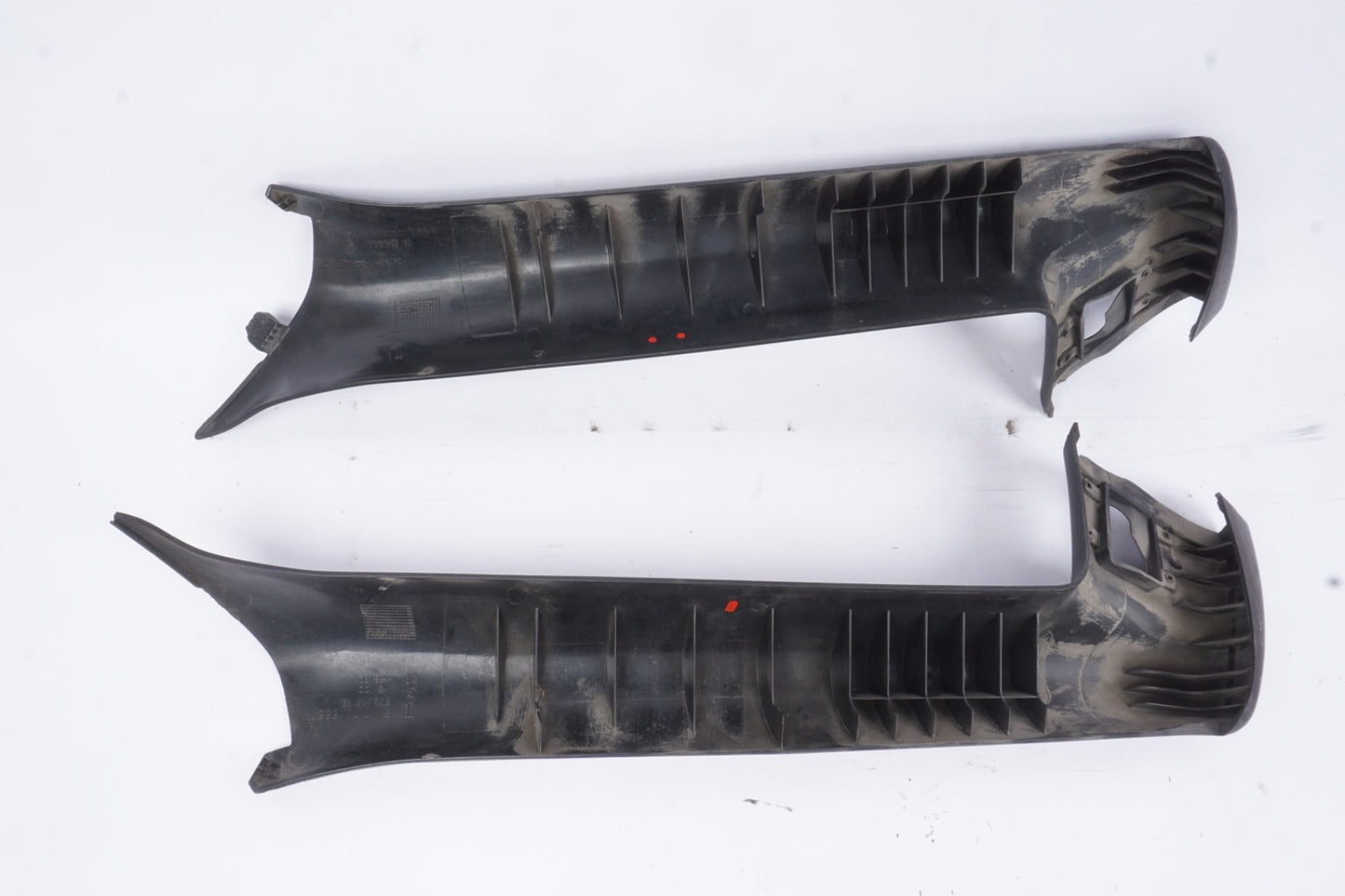 03-08 BMW E85 Z4 Convrible Front A Pillar Column Trim Cover Black Set OEM