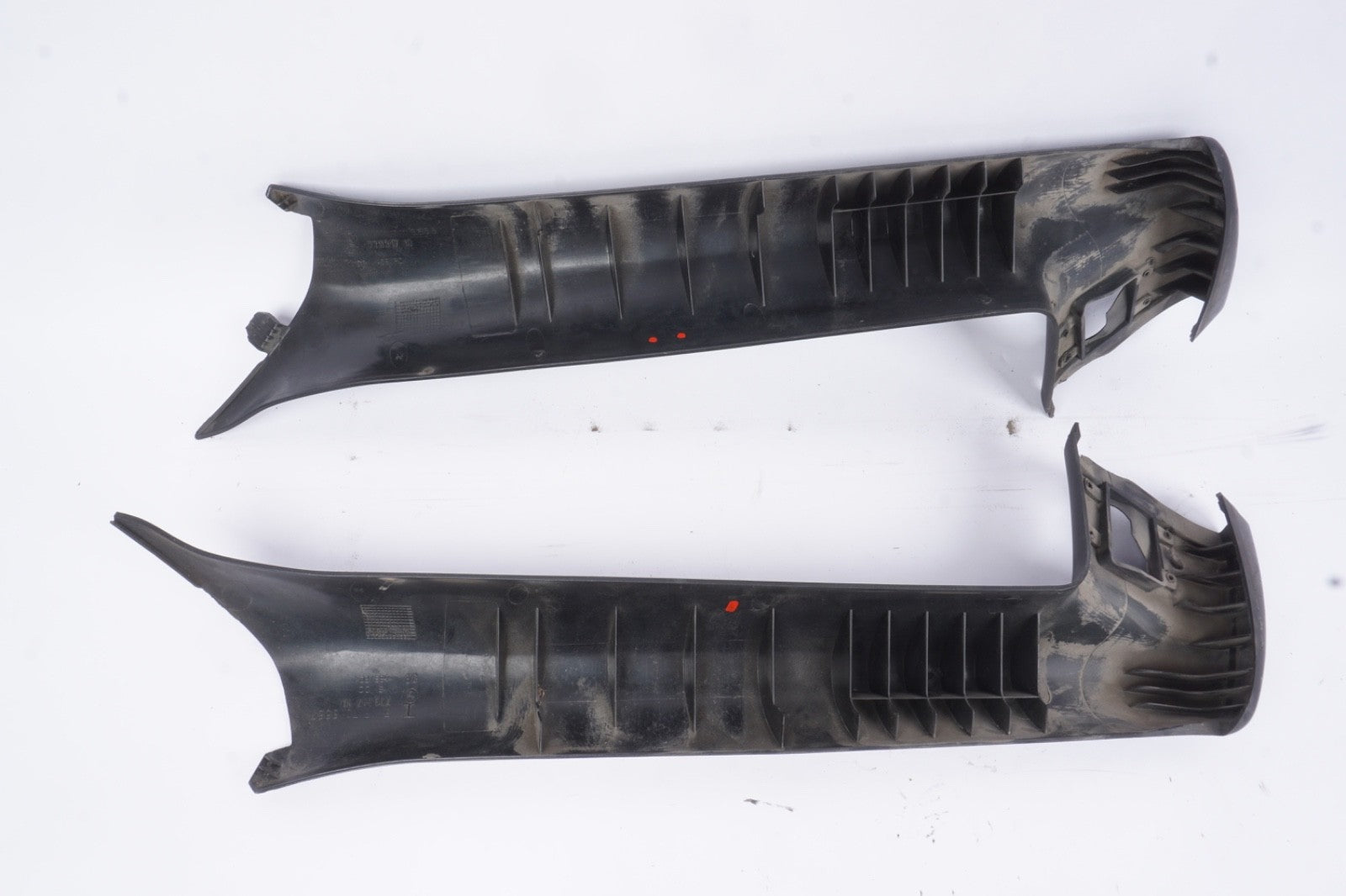 03-08 BMW E85 Z4 Convrible Front A Pillar Column Trim Cover Black Set OEM