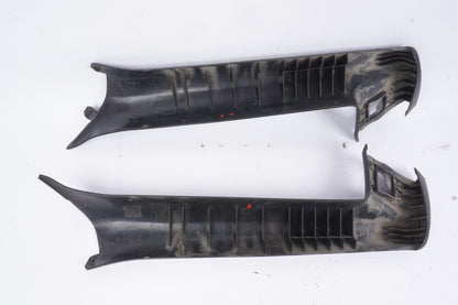 03-08 BMW E85 Z4 Convrible Front A Pillar Column Trim Cover Black Set OEM