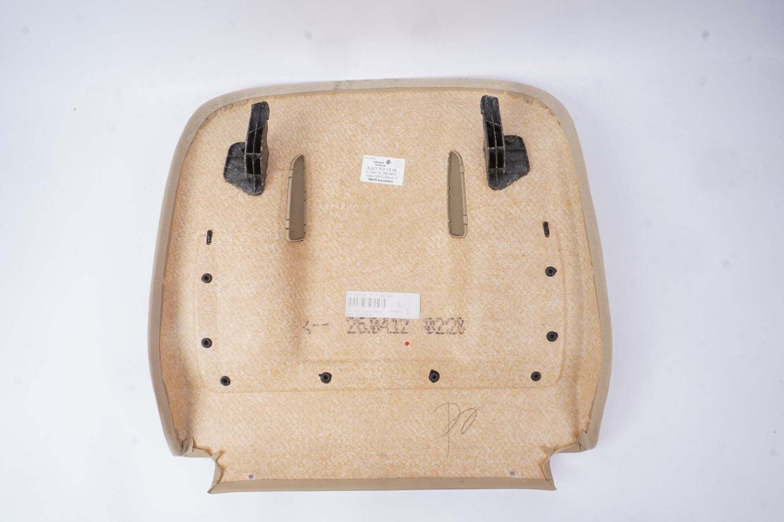 10-13 Mercedes W221 S550 Front Seat Back Plate Cover Panel Left or Right OEM
