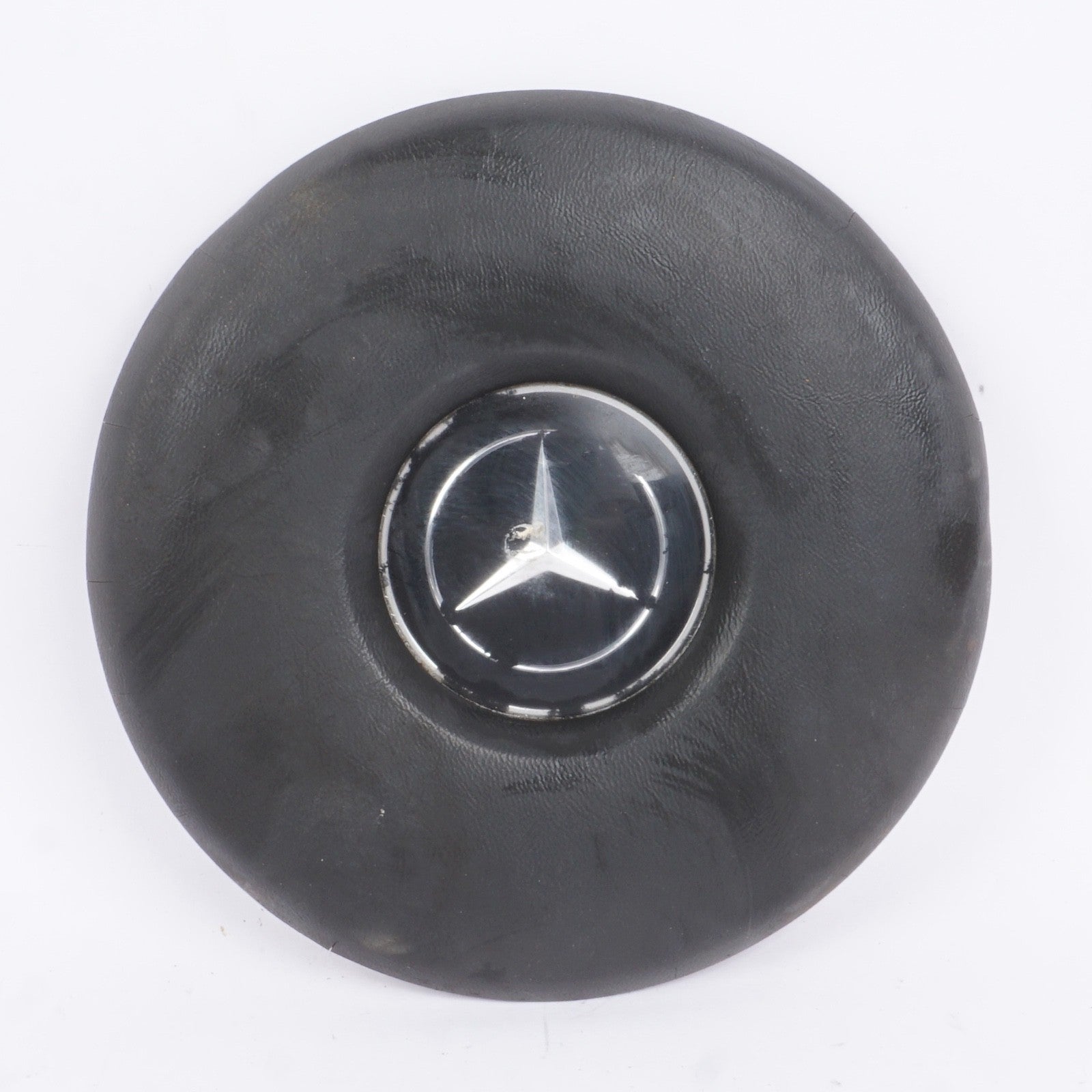 MERCEDES W 108 110 111 112 113 220 230 250 SE SL BLK STEERING WHEEL CENTER PAD