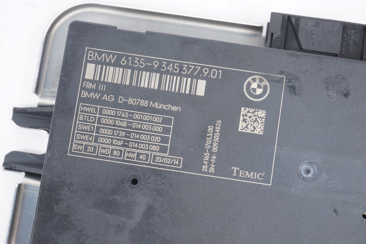 13 - 15 BMW 650i 640i Grand Coupe Footwell Light Control Module 9345377 OEM