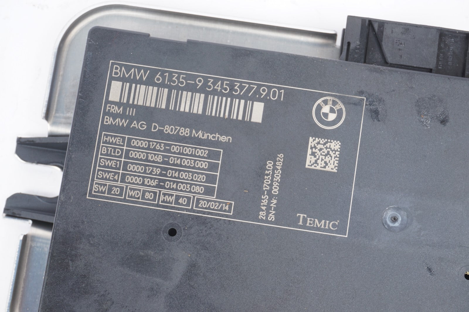 13 - 15 BMW 650i 640i Grand Coupe Footwell Light Control Module 9345377 OEM