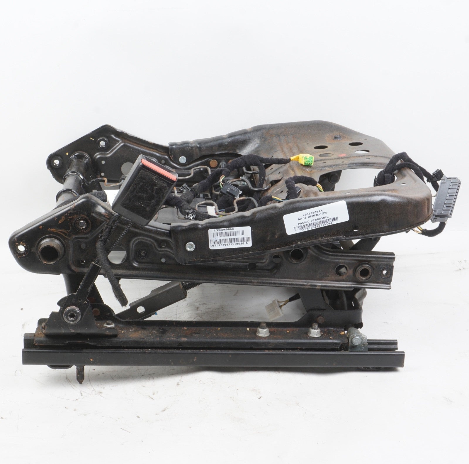 2014 - 2017 Maserati Ghibli Front Left Side Lower Seat Track Frame W/ Motors OEM