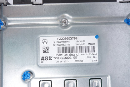 2014-2017 MERCEDES BENZ S CLASS S550 BURMESTER AMPLIFIER AMP A2229003706 OEM