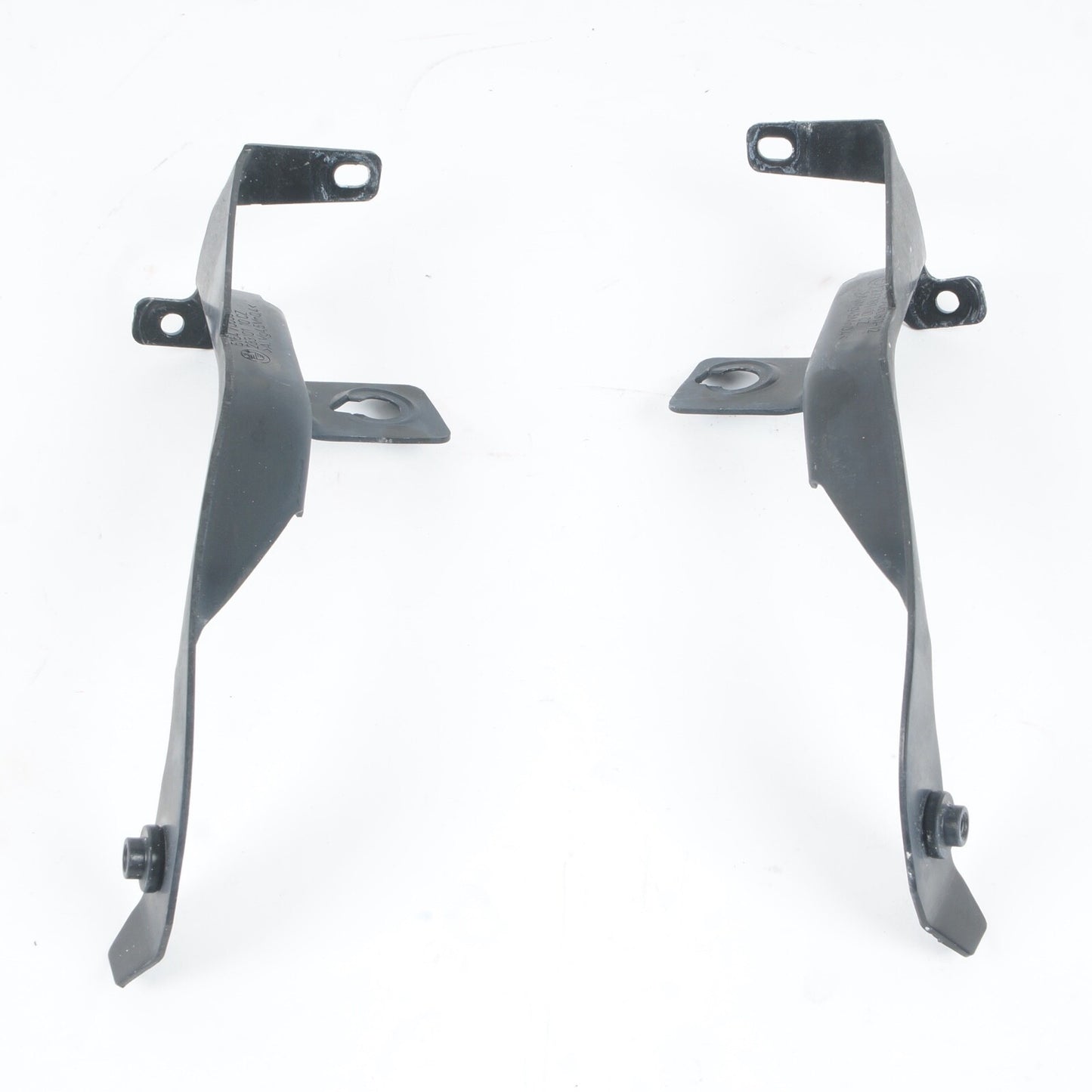 06-10 BMW 650I M6 E64 E63 FRONT LEFT RIGHT SIDE FENDER LOWER BRACKET HOLDER PAIR